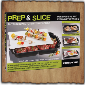 Prep & Slice Cutting Board with Tray